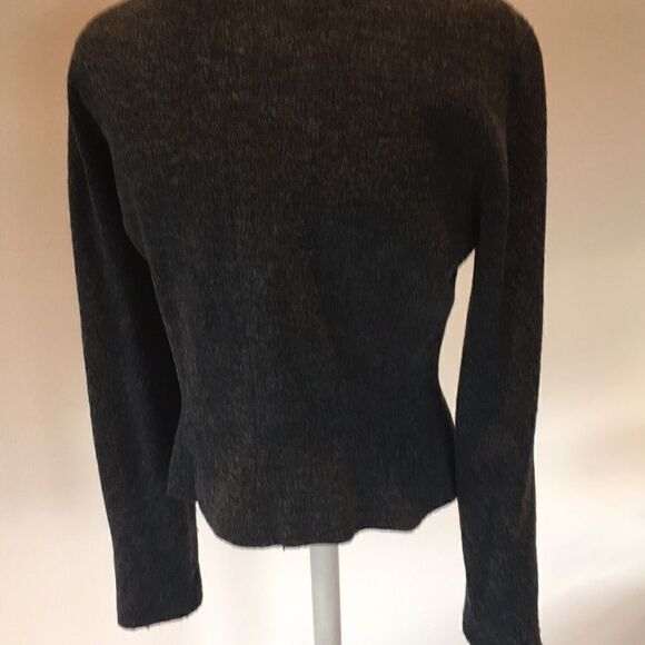 Dana Buchman grey stretch Moto top jacket 10 - Picture 6 of 16